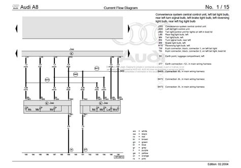 audi a4 tailight wiring diagram 